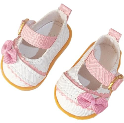 Lpitoy Puppenschuhe, Süße Schleife, Puppen-Prinzessin-Schuhe, Puppenschuhe, Mini-Puppen-kostüm-zubehör