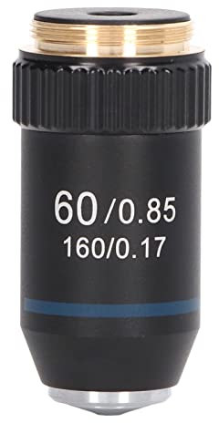 60x Achromatisches Mikroskop -Objektiv 60x Mikroskop -Objektivobjektiv -Linsen -Grenzfläche 20,2 Mm Parfokalabstand 45 Mm Messing mit Hoher Lichtübertragung für die Biologie