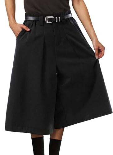 RUMAOZIA Pantalones para Hombre Rock Tradición Kilt Estilo Japonés Samurai Rock Pantalón Tendencia Otoño Invierno Pantalón Casual Hombre Monocromo Samurai Hakama Harem Pantalón Baggy Streetwear