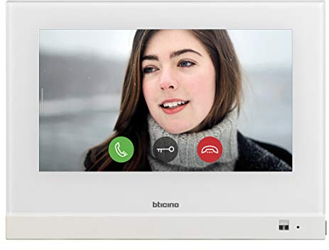 BTICINO, 7 Video-Hausstation mit Touchscreen Monitor, MyHOME Zentrale mit WLAN/LAN und Smartphone Anbindung, 3488W