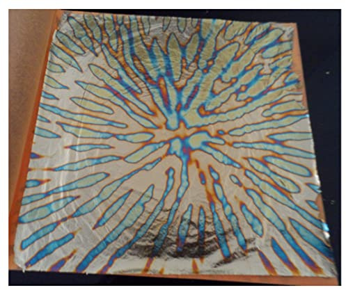 JINRUISI Foglia di Lamina d'oro variegata 50 Fogli Libretto Colorata Imitazione Foglia d'oro Doratura Artigianato Decorazione Artistica (Fiore Che sboccia Oro)