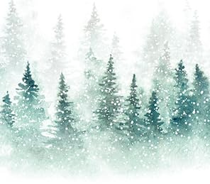 20 Servietten Weihnachten Schneebedeckter Winterwald als Tischdeko. Papierservietten mit Motiv. Auch für Decoupage und Serviettentechnik 33x33cm