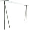FACILITYS - Etendoir à Linge Extérieur - Poteaux d'Étendage Extérieur, en Acier Laqué, Lot de 2