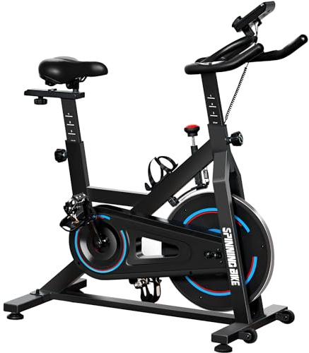 SogesHome Fitness Bikes - Bicicleta estática con resistencia magnética, dispositivo de entrenamiento, altura regulable, carga máxima de 120 kg