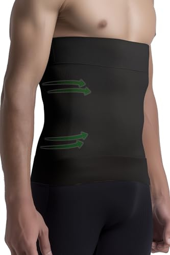 SLIMCELL Gambetti Pancera Contenitiva Uomo Modellante - Microfibra Traspirante Senza Cuciture, Fascia Addominale Dimagrante Pancia Piatta, Effetto Massaggiante 3D Invisibile - Made in Italy
