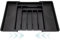 L.C. SUPPORT® Portaposate da Cassetto Espandibile da 33 a 57 cm, Nero, Organizer Cucina Regolabile con 8 Scomparti, Porta Posate Cucina Cassetto, Design Antiscivolo, Divisori per Cassetti Cucina