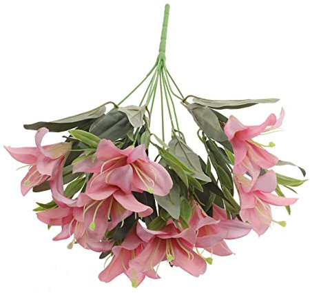 GALPADA Bouquet Gigli Bouquet Fiori Giglio Ornamentali Per Decorazioni Festive e Matrimoni