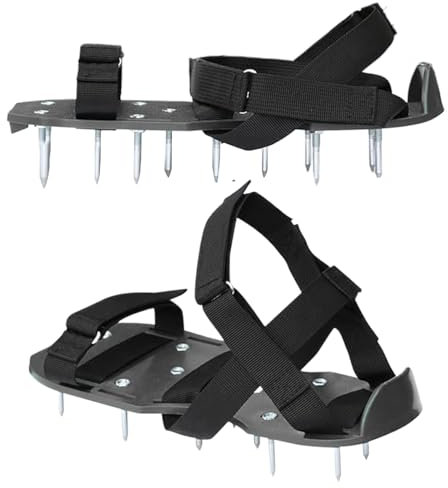Scarpe Arieggiatore per Prati - Sandali da Giardino con Punte Arieggianti - Scarpe Arieggianti con Punte Regolabili per Migliorare l’Aerazione del Terreno in Giardino, Prato, Paesaggistica, Parco e Fa