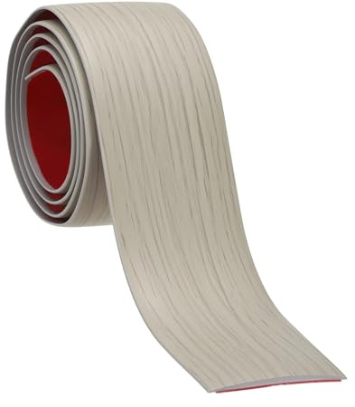 Bande de transition autocollante for sol, 1 pièce de 1/2 m, en vinyle stratifié, séparateur plat for joints, portes, moquettes, carreaux(Khaki Wood Grain,40mmx1m)