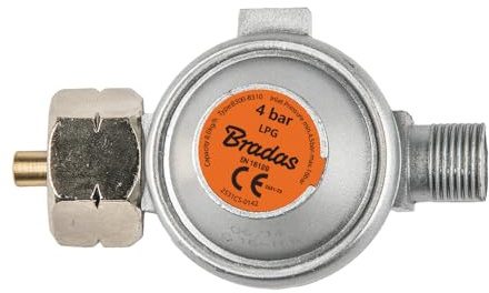 campcooga Gewerberegler 3/8 8kg 4 Bar Druckminderer Propan für Abflammgeräte Unkrautbrenner Gasbrenner