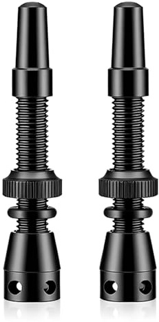 HX-pyahgtv 2 valvole Presta Tubeless da 44 mm, con inserto per valvola rimovibile, compatibili con bici da strada e MTB, ruote senza camera d'aria