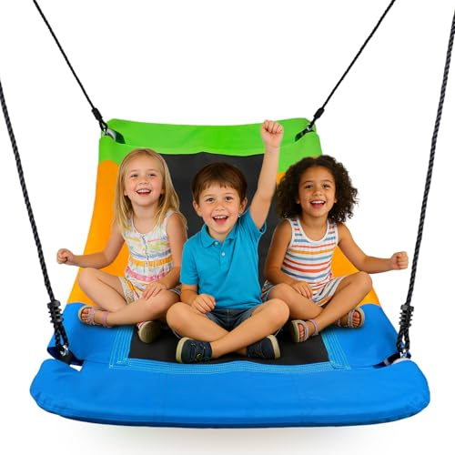 Dripex Balançoire Nid d'Oiseau pour Enfant, 152 x 80 cm, Charge 300 kg