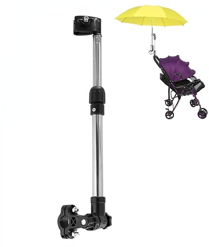 Soporte de paraguas retráctil, acero inoxidable Bicicleta Cochecito de bebé Soporte de paraguas Cochecito Soporte de paraguas retráctil para bicicletas Coches eléctricos Sillas de ruedas que tienen