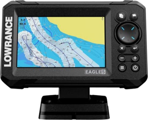 Lowrance Eagle - Ecoscandaglio GPS Chartplotter, Varie Dimensioni, per Pesca, profondità, ProFishing(5,SplitShot HD)