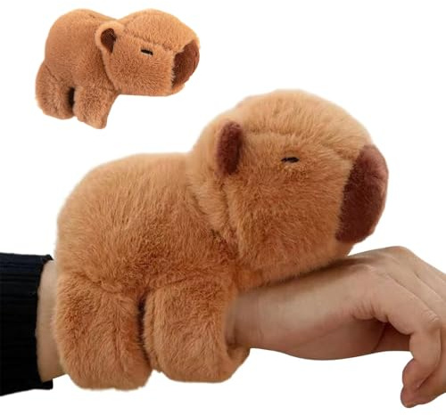 JRYGAC Capybara snäpparmband för barn, simulering capybara plyschdjur