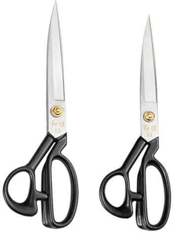 IWOWHERO 2piezas Tijeras De Cortar Ropa y Afiladas y Ergonomía Para Confección Doméstico y Profesional