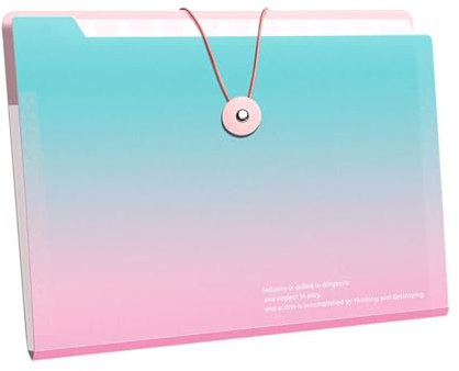 Carpeta Clasificadora, Carpetas Archivadoras, Carpeta Acordeon, Carpeta A4 Con 8 Compartimentos, Carpetas Plastico Carpeta Con Separadores Para Documentos De Acordeón para Office, School, Home, Azul