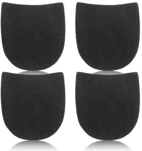 Bremorou Lot de 2 paires de talons en caoutchouc antidérapants et coupables - Kit de réparation de chaussures pour homme et femme - Noir