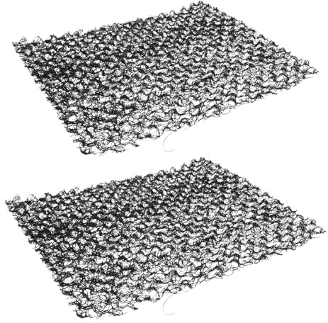 Abaodam Coperta Antierosione per Giardino 30x30 Cm 2 Pezzi, Rete di Copertura del Terreno Resistente alle Intemperie per Aiuole e Manto Erboso, Tappetino da Giardino per Controllo