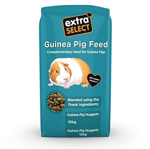 Extra Select Guinea Pig Nuggets - Dry Pellets with Vitamin C Small Animal Food Guinea Pig Food Nuggets - 10kg