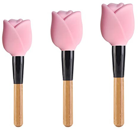 3 Stück Make-up-Pinsel-Schutzhülle, langlebige Pinselhülle, Silikon-Pinselabdeckungen, wiederverwendbare Staubabdeckung, Pinsel-Organizer-Hülle Reisen und Zuhause