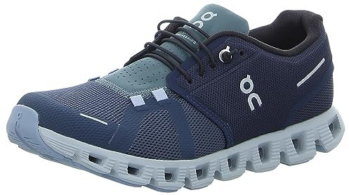 On Cloud 5 Herren-Sneaker, Ruby Rust, Midnight | Navy, 42 EU