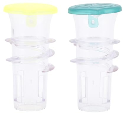 Nurnesy Jugador de Limón Portátil, 2 Piezas Tornillo Top Top Manual Juicero de Limón Press de Naranja con Tapa para Cocinar Condimentos