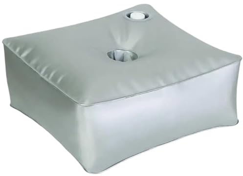 Base de sombrilla resistente para exteriores con bolsas de peso rellenas de agua, gran capacidad, diseño plateado grueso para estabilidad y apoyo, perfecto para uso en patio y jardín