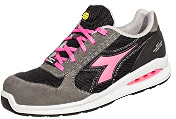 Diadora Run Net Airbox Low S1p Src, Scarpe da Ginnastica Uomo, Grigio (Smoke Black), 38 EU