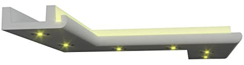 Zierleiste Deckenleiste Indirekte Beleuchtung LED Lichtprofile Stuckleiste XPS Hartsytropor Wand Stuckleiste Profil 22m+4 Ecken BL18 (65 x 190 mm)