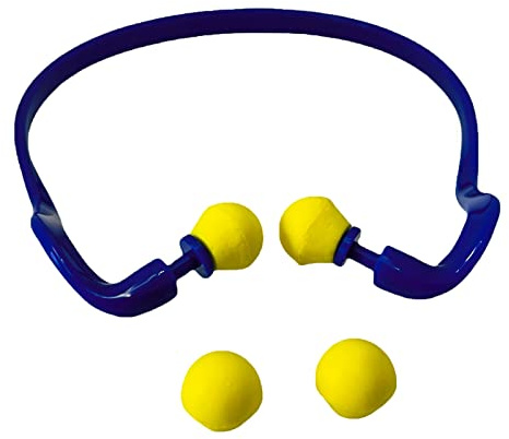 OAKWOOD Gehörschutzbügel mit Ersatzstöpsel - Gehörschutz zur Lärmreduktion (SNR 25dB) - hoher Komfort dank ergonomischer Form - ideal für Arbeit & Privat
