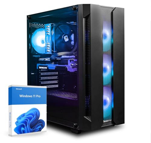 dcl24 Gaming PC Intel i7 14700, RTX4060Ti 8GB - 1000GB SSD, 32GB DDR5, RGB Gamer PC mit 20x5.4 GHz, Rechner mit WLAN, Computer mit Windows 11 Pro [19501]