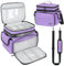 LEFOR·Z Extra Large Sewing Box,Double-Layer Sewing Bags,Protable Travel Sewing Box Organiser for Sewing Accessories Storage and Sewing Tools,Purple(Bag Only)