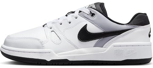 Nike Full Force GS Sneaker, White/Black-Pewter, 38.5 EU