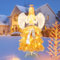 SOARS Weihnachtsdeko beleuchtet, großer Weihnachtsengel mit Weihnachtsbaum Stil Kleid, 150LED-Lichtern, Weihnachtsdekoration Outdoor XXL, Weihnachtsfigur, Weihnachtsbeleuchtung für außen und innen