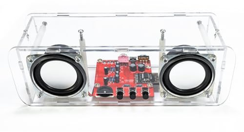 Remingtape gör-det-själv Bluetooth-högtalarkit, USB-stereoljudsförstärkare, gör-det-själv-elektronikkit för lödning med hölje
