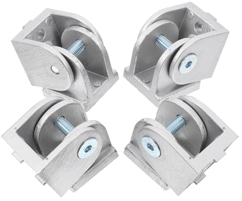 CHILDWEET 4pcs Die-cast Zinc Alloy Flexible Pivot Joints for 3030 Aluminum Extrusion Profile, Metal Extruded Hardware Connectors for Industrial Hinges and Adjustable Assembly