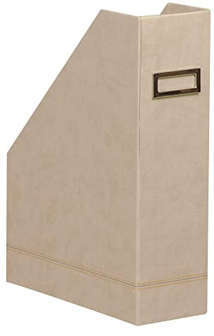 Rhodia 318835C Stehsammler (10 x 25 x 31 cm, Etikettenhalter, Kunstleder, elegant und praktisch, ideal für Ihr Büro)1 Stück, beige