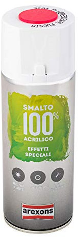 AREXSONS | Smalto 100% Acrilico, Effetto Speciale Fluorescente, Colore Fucsia 400 ml, Senza Ammoniaca, Colore Resistente e Brillante