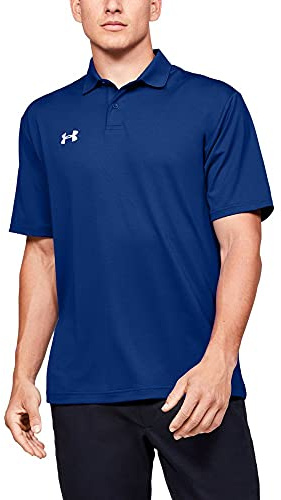 Under Armour Men's Team Performance Polo (Royal, Large)