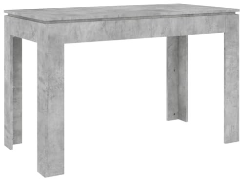 vidaXL Mesa de Comedor Muebles de Salón Cocina Sala de Estar Hogar Robusto Estable Duradera Moderna de Madera Contrachapada Gris Hormigón 120x60x76 cm