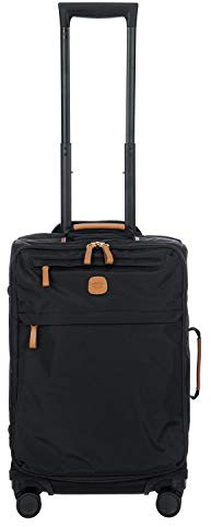 Bric's Erweiterbarer Cabin Trolley, X-Collection, Handgepäckkoffer mit 4 Doppelrädern, Strapazierfähig und Ultraleicht, Größe: 36x55x23 cm, Schwarz