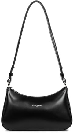 LANCASTER Sac porte epaule en cuir ref 54232 noir