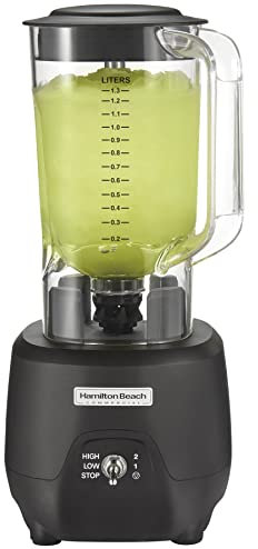 Hamilton Beach Batidora de Bar ® 908®R, HBB908R-CE, 1 HP, Recipiente de policarbonato de 1,3 L, 2 Velocidades, 220-240V, Negra