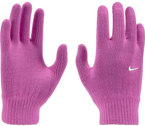 Nike Y Knit Swoosh TG 2.0 handskar för kvinnor i färgen lekfull rosa/vit, storlek: L/XL, N.100.0667.627.LX