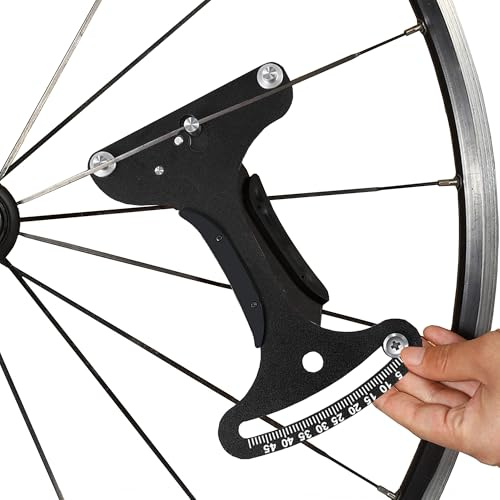MZSX Speichenspannungsmesser, Fahrradspeichen Tension Meter Kalibrierwerkzeug, Messgerät Al-Legierung CNC, für alle Speichen, Messgerät für Fahrradspeichenspannungsmessgerät, Für Fahrrad Rad