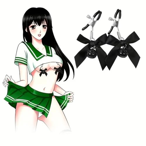 HAZURE 1 par de Campanas de Lazo Sexy y Clips de Silicona para la Cabeza para Mujer, un Regalo para Mujer.