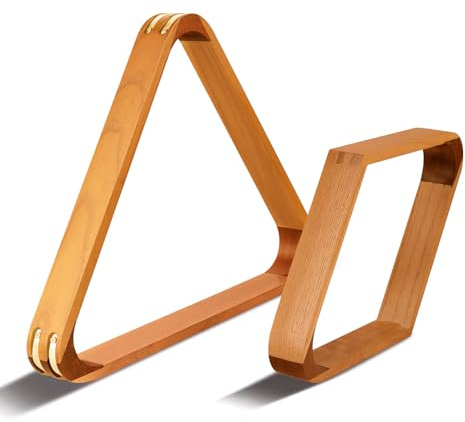 HMQQ Wood Pool Ball Racks for 2-1/4 Inch Balls, Triangle or 2-Piece Set