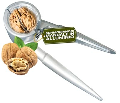Avilia – Schiaccianoci Manuale in Alluminio Antiruggine, Molla Rinforzata, Impugnatura Ergonomica, Rompinoci per Noci Nocciole Mandorle, Facile da Pulire, Uso Domestico e Professionale