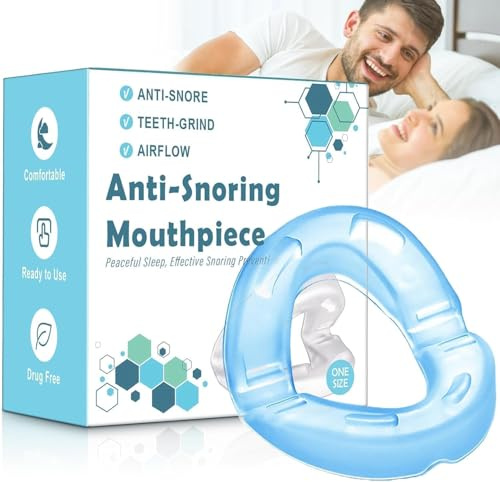 AIOUTGOGO Orthèse Anti Ronflement Efficace Puissant-Gouttière Dispositifs Anti-Ronflement,Orthese Apnée Du Sommeil Adapté Aux Hommes et Aux Femmes Réduire le ronflement,Adapté à la plupart des bouches